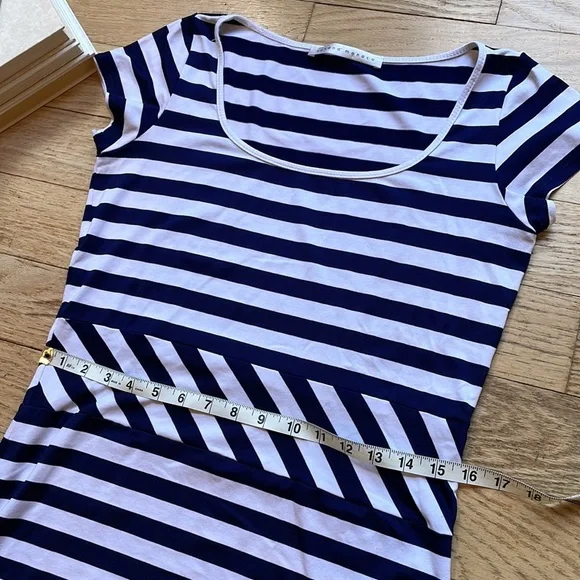 Susana Monaco dress navy white stripes size small - Picture 5 of 7